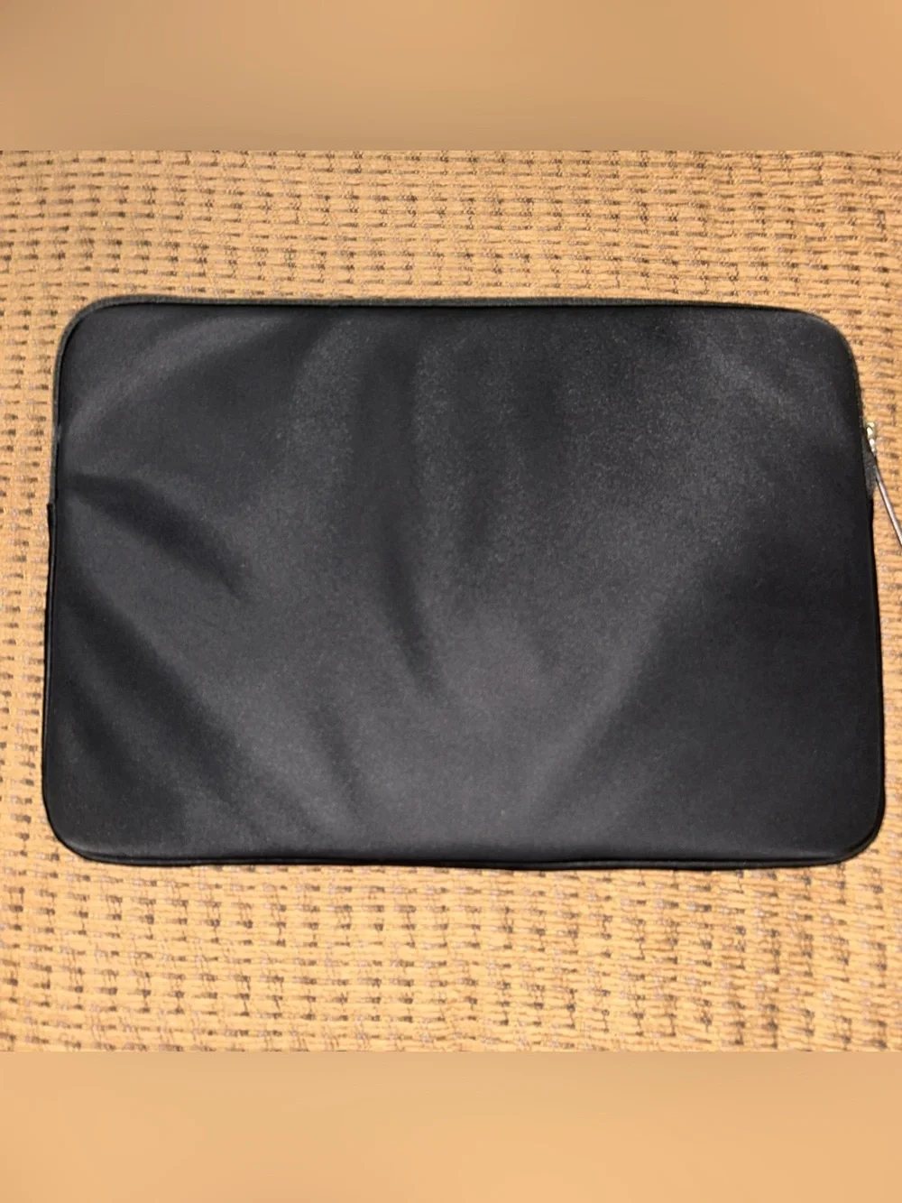 kate spade Black Nylon Laptop Sleeve with Gold Spade Logo